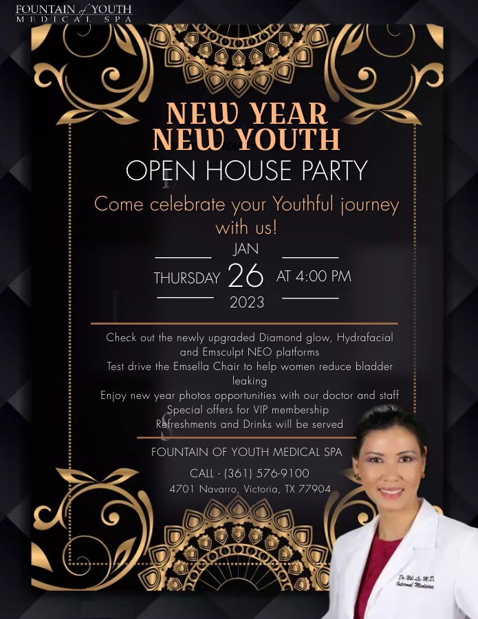 open house party med spa Invitation tx